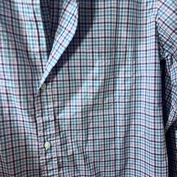 Frank & Eileen Barry Women’s Large Multicolor Checkered Shirt EUC 100% Cotten - Picture 11 of 11